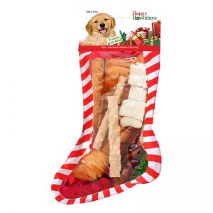 Pet Factory Holiday Beefhide Stocking Assortment