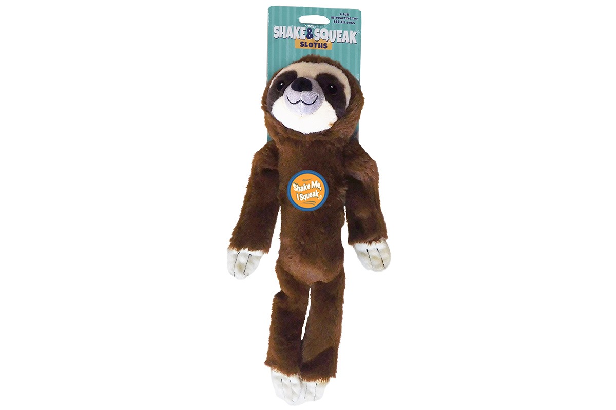 Shake and Squeak Sloth Brown